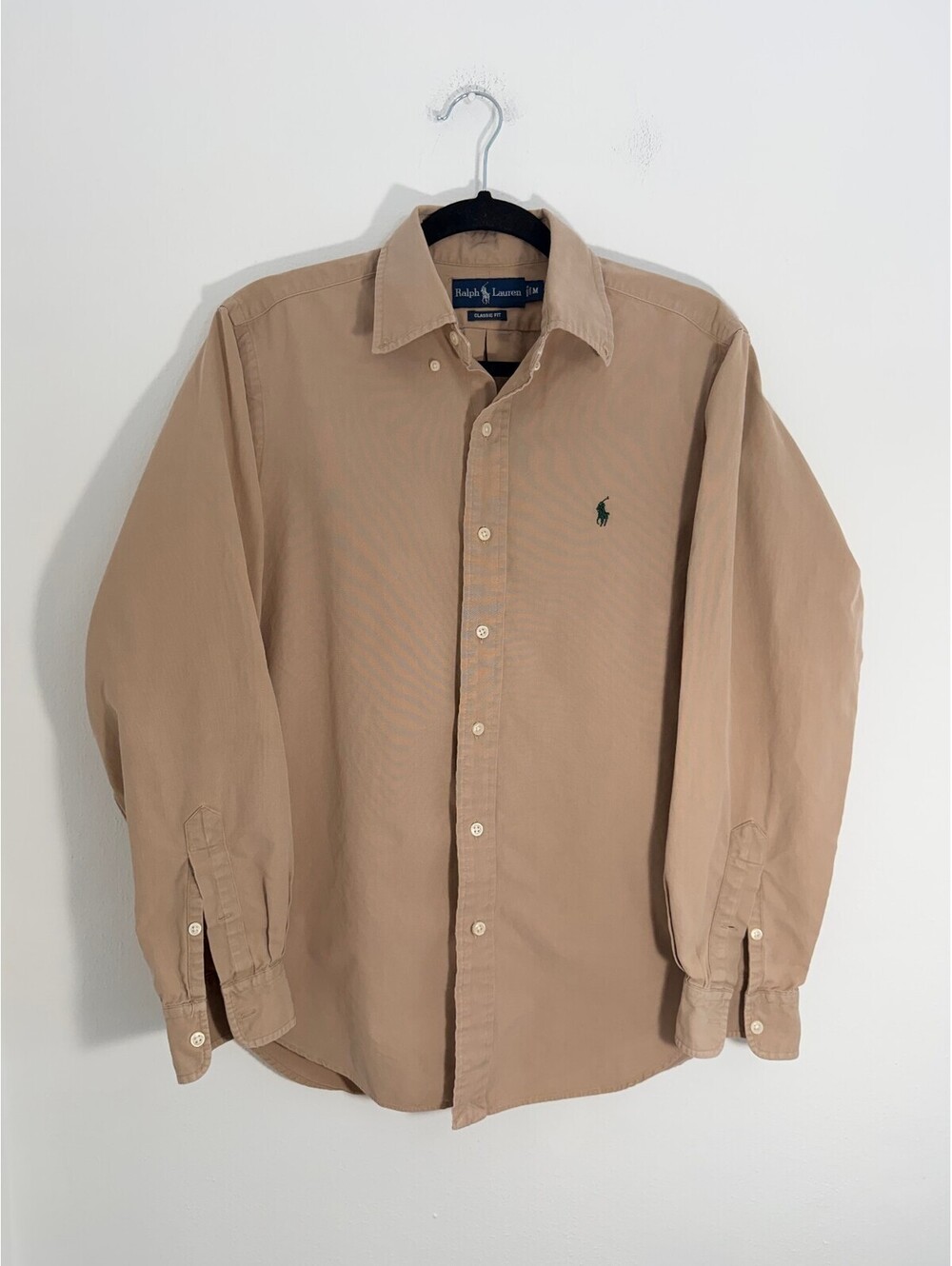 Ralph Lauren Khaki Button-Down Oxford Shirt - Picture 2 of 9